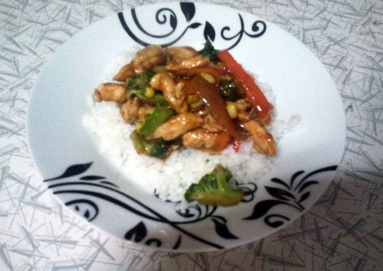 Teriyaki chicken stir-fry