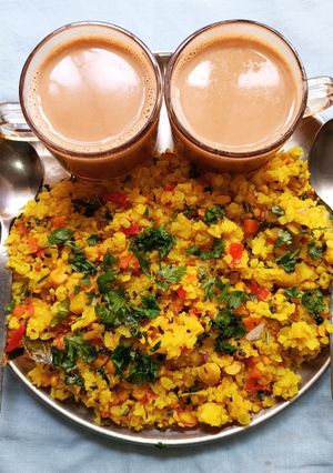 A picture of Batata Poha.