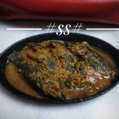 A picture of Koi Bhapa (Steamed climbing perch fish) #FM #W2.