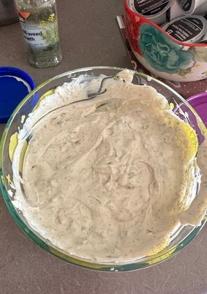 A picture of The Best Veggie Dip.