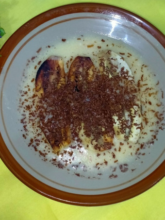 Cara Buat Pisang berendam vla Praktis