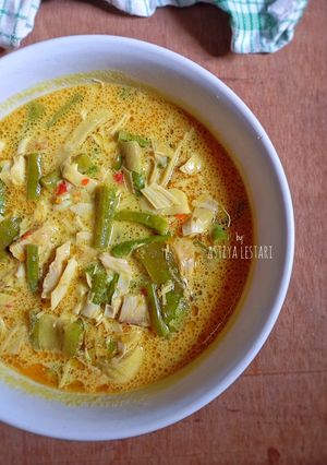 Foto resep Lodeh Terong Kacang Panjang dan Jantung Pisang
