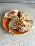 Quesadillas con pimiento y champiñones