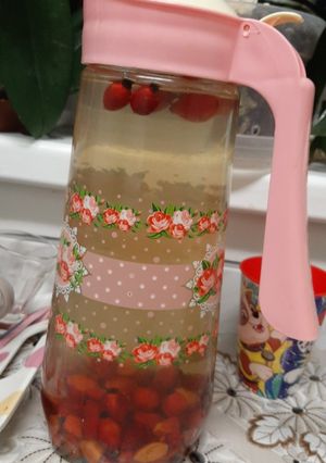 Csipkebogyó tea recept fotója