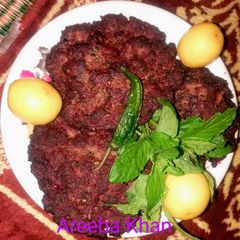 A picture of Homemade Chapli Kabab.