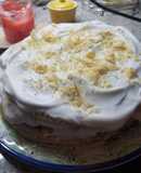 Torta de milhoja con relleno caramelo de manzana