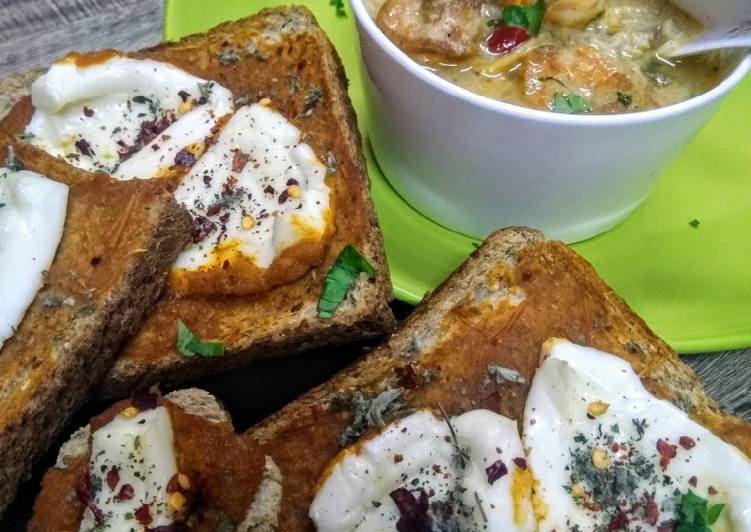How to Prepare Ultimate Quick Red sauce bread with cream cheese (side)