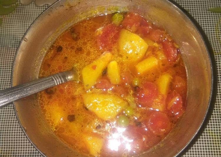Recipe of Favorite Aloo mattar gajar vegetable