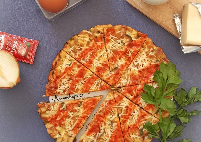 278.Pizza Teflon (Pinggiran Roti Tawar)