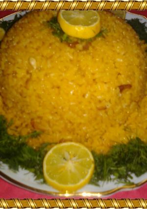 صورة لوصفة ارز السمك البني