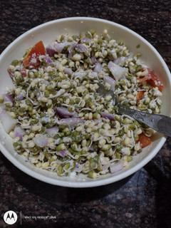 முளைகட்டிய பச்சைப் பயறு சாலட் செய்முறை முக்கிய புகைப்படம்