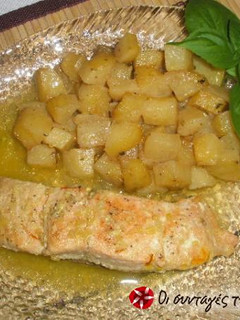 A picture of Lemon Baked Salmon.