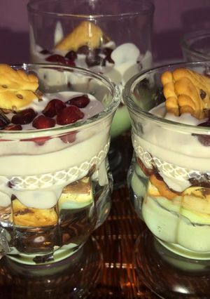 A picture of Creamy anari rio dessert in cup🍧کریمی اناری ریو ڈیزرٹ اِن کپ🍧.