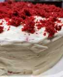 "Red velvet cake με frosting λευκής σοκολάτας" ❤️🎀