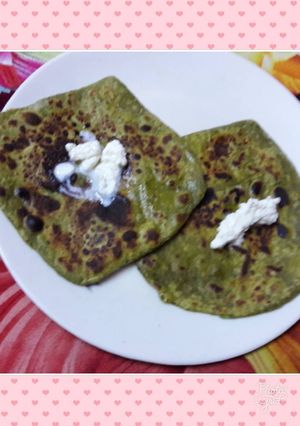 A picture of Methi ka Paratha.