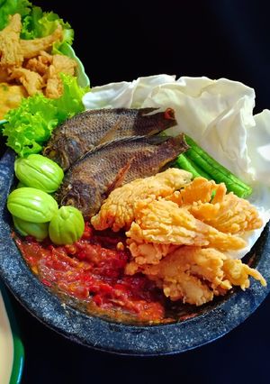 Foto resep Lalapan Ikan Mujair Jamur Crispy