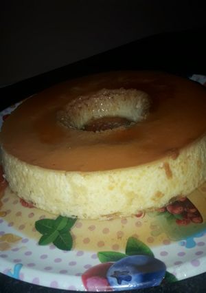 Una foto de Flan casero con 3 ingredientes