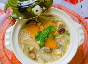Hình của món Bánh canh chay bột mì.