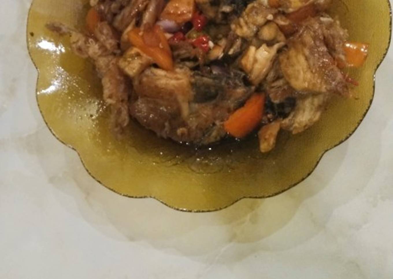 Ayam Goreng bumbu kecap sate
