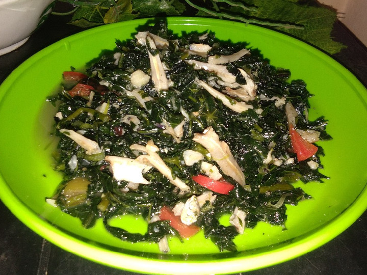 Langkah Mudah untuk Menyiapkan Tumis daun pepaya jepang teri yang Bisa Manjain Lidah