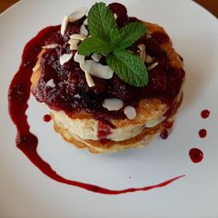 A picture of Fluffy pancakes.