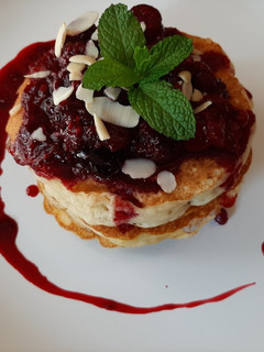 A picture of Fluffy pancakes.