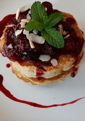 A picture of Fluffy pancakes.