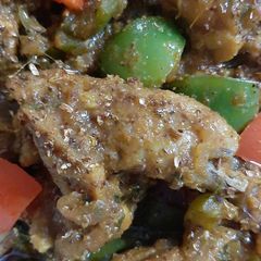 A picture of Kadai chicken.
