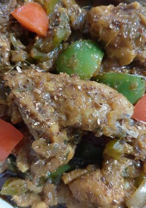 A picture of Kadai chicken.