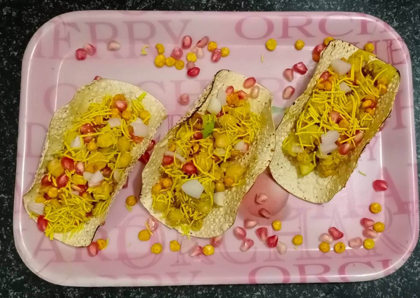 Chatpata Chana Papad Tacos🌮