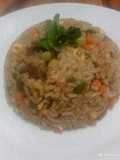 Arroz salteado con vegetales huevo y carne facilísimo y rico