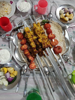 عکسی از دستور جوجه کباب زعفرانی با کره