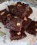Brownies de avena y bananas (cambur, plátanos)