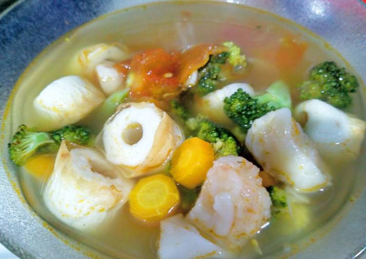 Sop Baso Seafood + Vege