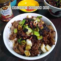 A picture of Nasi Bulgogi Korean BBQ 🍖.