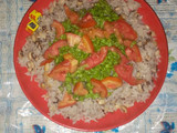 Rice and Beans with Salad