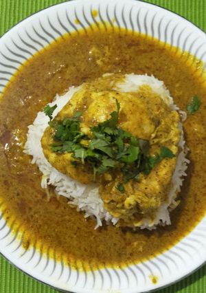 भंडारी पद्धतीचे कवटाचे कालवण.(अंड्याचे कालवण) (andayche kalwan recipe in marathi) रेसिपी चे मुख्य फोटो