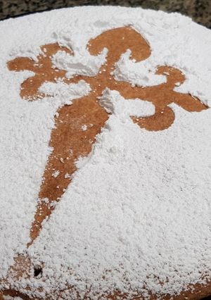 Una foto de Tarta de Santiago