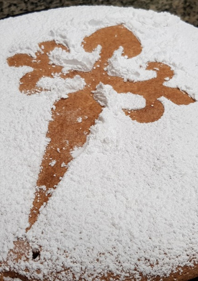 Una foto de Tarta de Santiago