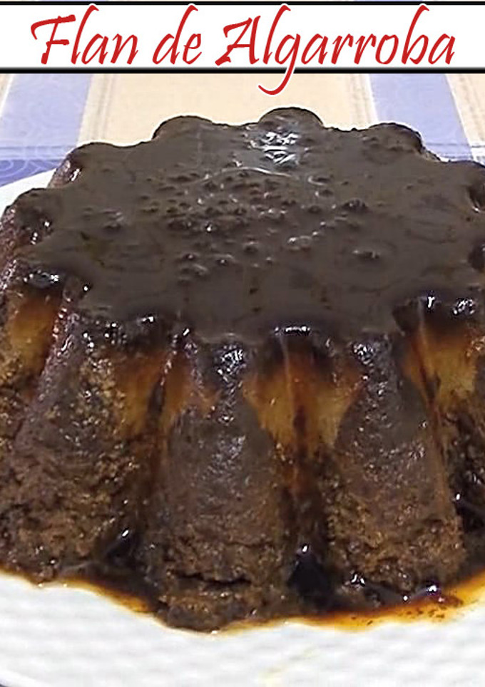 Una foto de Flan de Algarroba