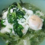 Sup Telur + Sawi Hijau