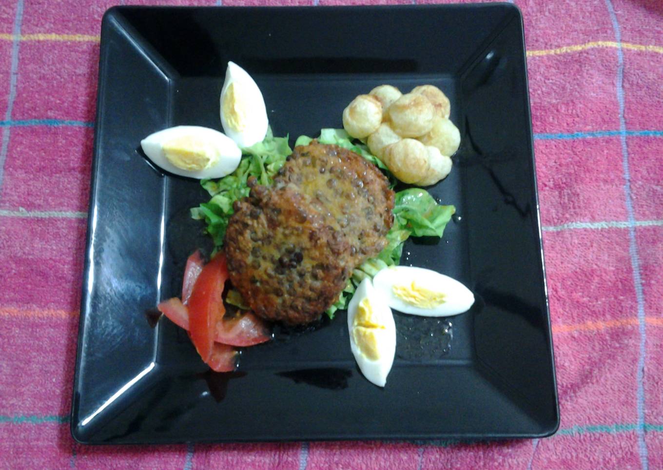 Hamburguesa de lentejas