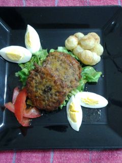 Una foto de Hamburguesa de lentejas