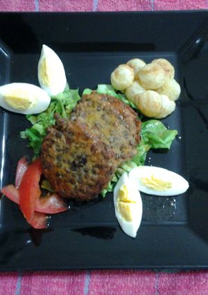 Una foto de Hamburguesa de lentejas