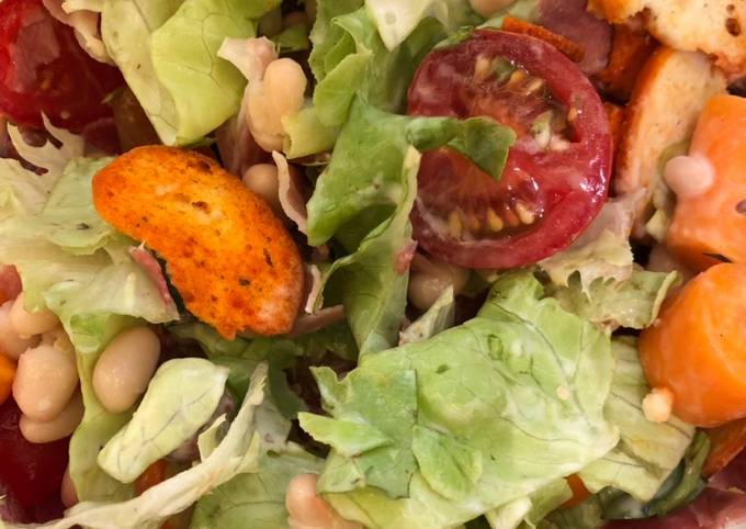 Simple Way to Make Eric Ripert Dark Yellow Salad (Peach, Baby Carrot and Beans)