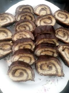 عکسی از دستور رولت شکلاتی (بدون کره و خیلی ساده)