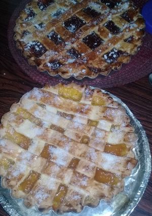 Una foto de Pastafrola de membrillo y batata