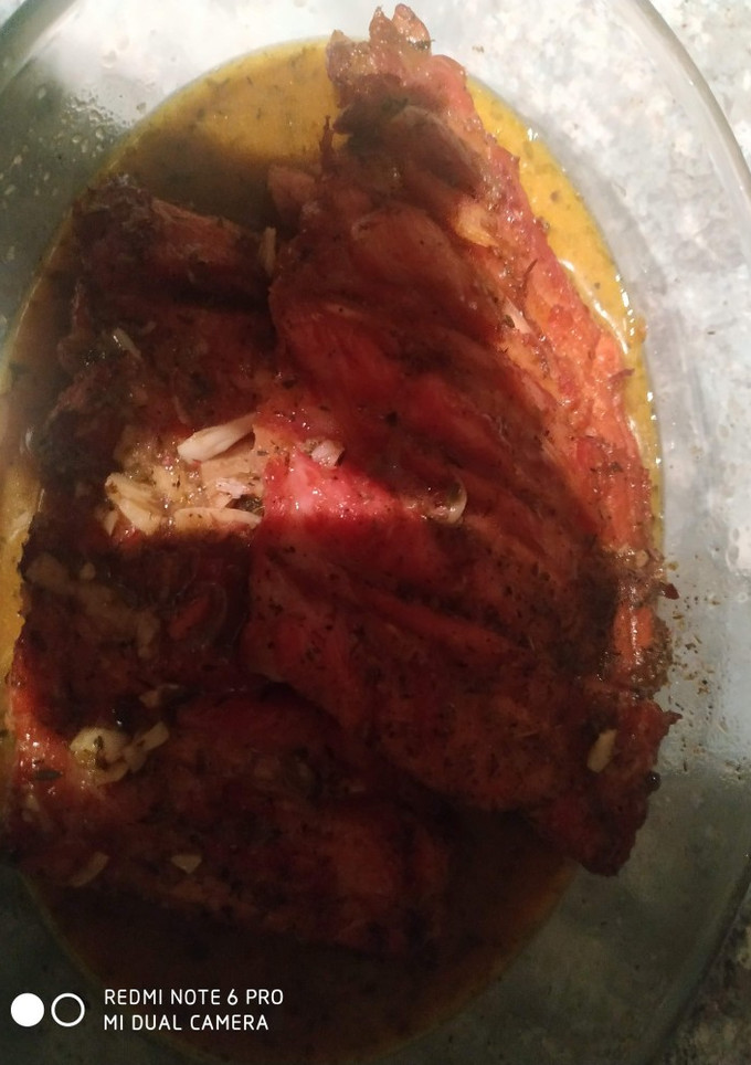 Una foto de Costillas de cerdo a las finas hierbas