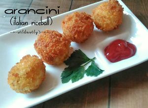 Foto resep Arancini (Italian Rice Ball)