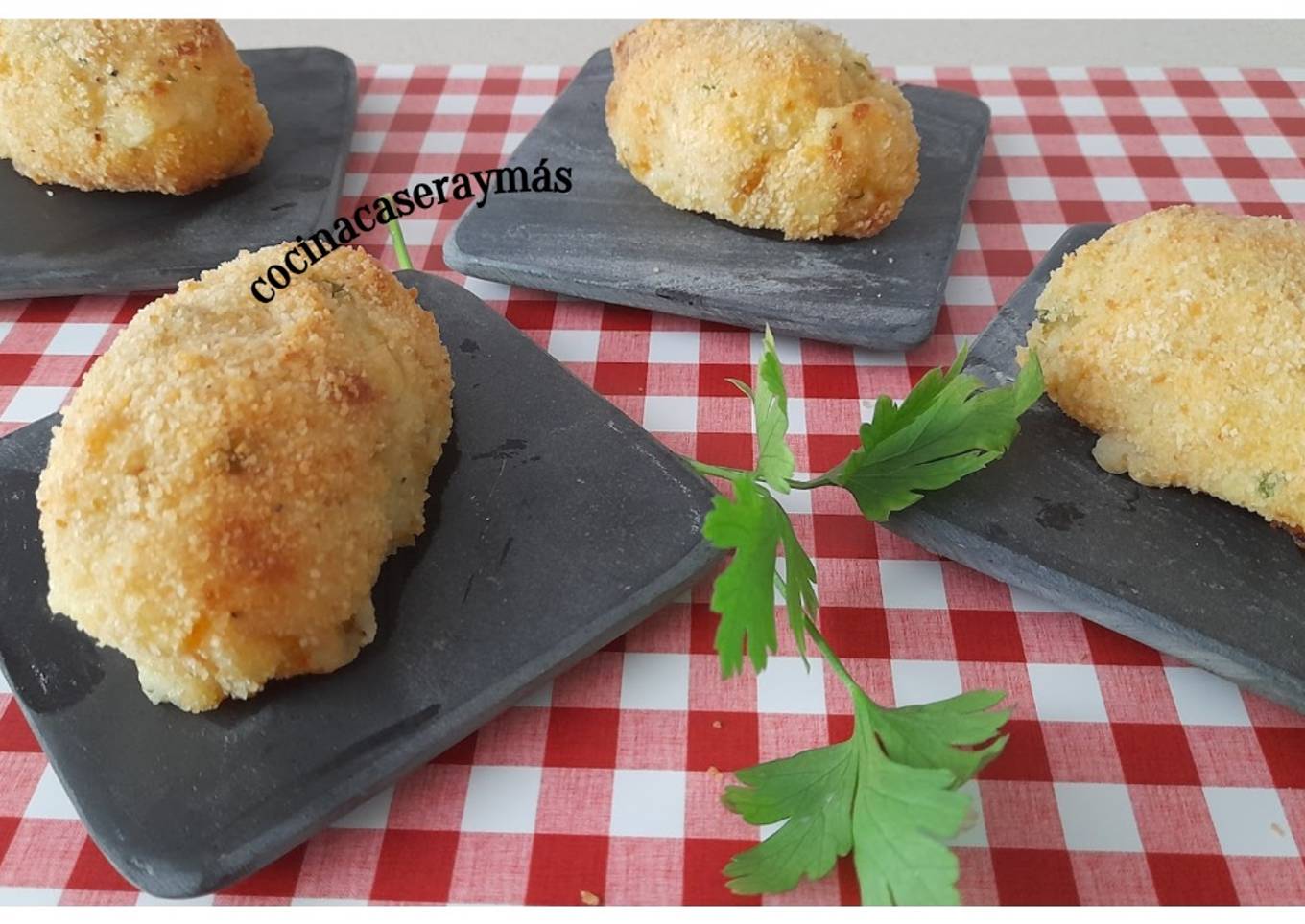 Patatas rellenas de jamón -al horno-